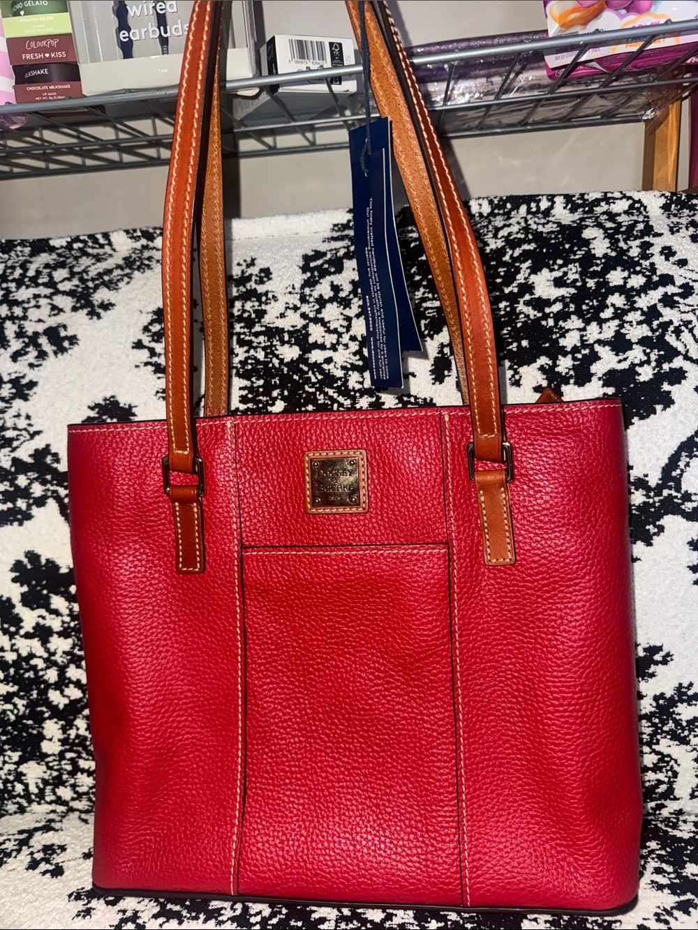 Dooney & Bourke Lexington Tote Bag with Contrast Handles COA included!